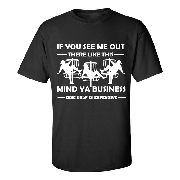 Disc Golf T Shirt STRIPPER MAN DiscGolf Funny Discgolfing Discgolfer Shirt - Picture 1 of 16